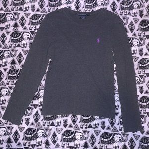 Grey Polo Long Sleeve